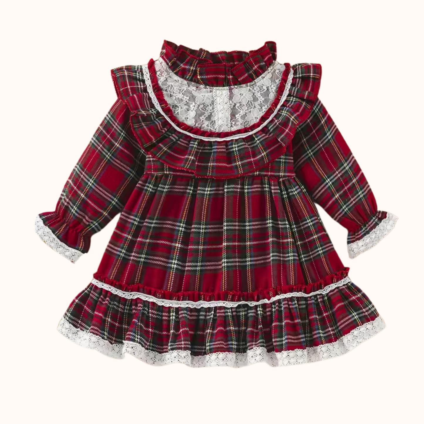 Red Plaid Holiday Dress