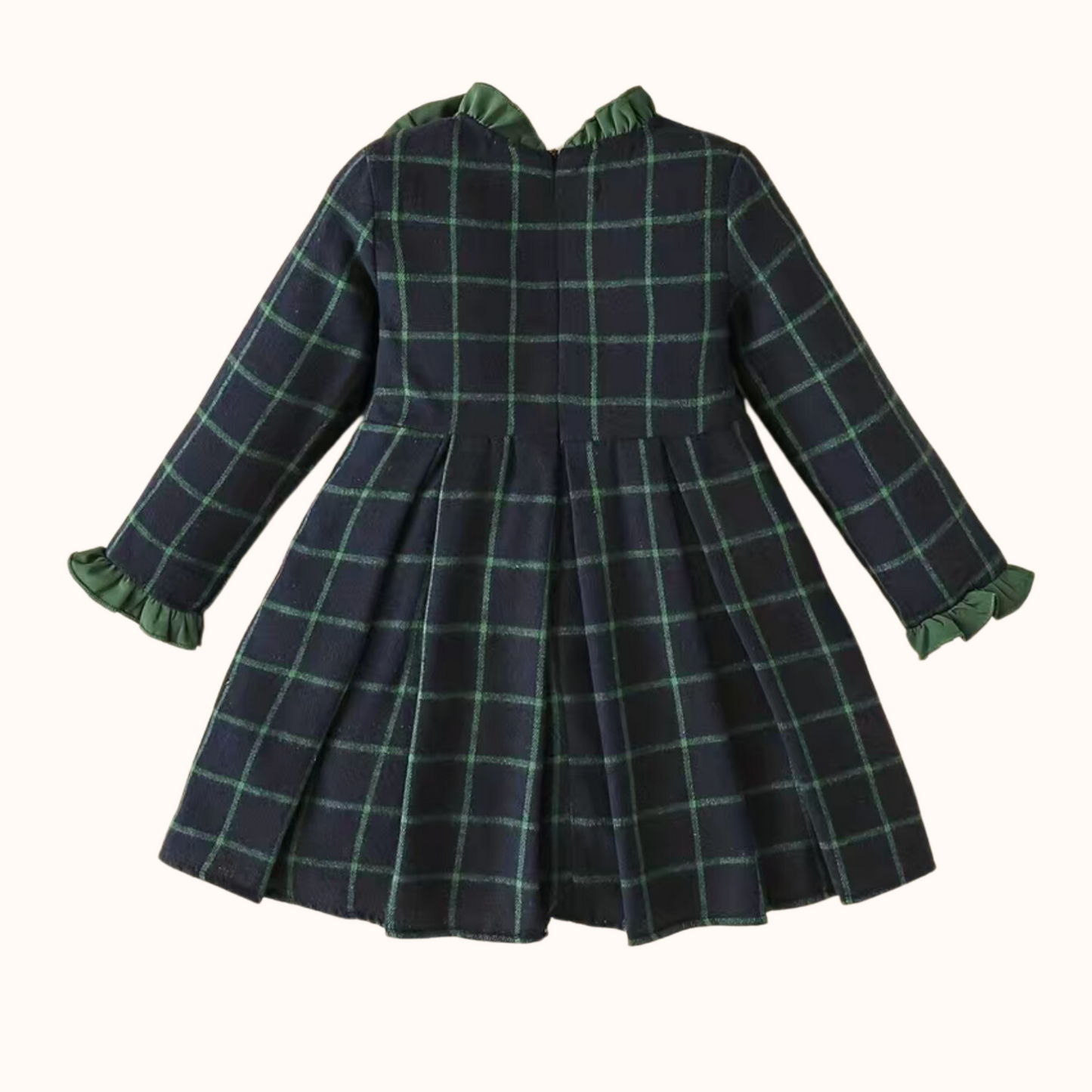 Green Plaid Holiday Dress